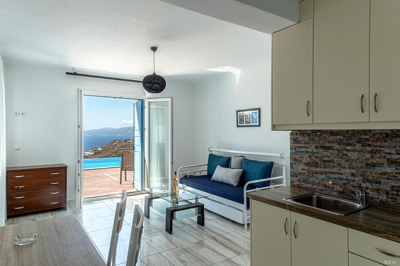 شقة Manolia View Mykonos تورلوس المظهر الخارجي الصورة